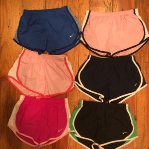 Nike girl shorts - lot of 6 - sz M